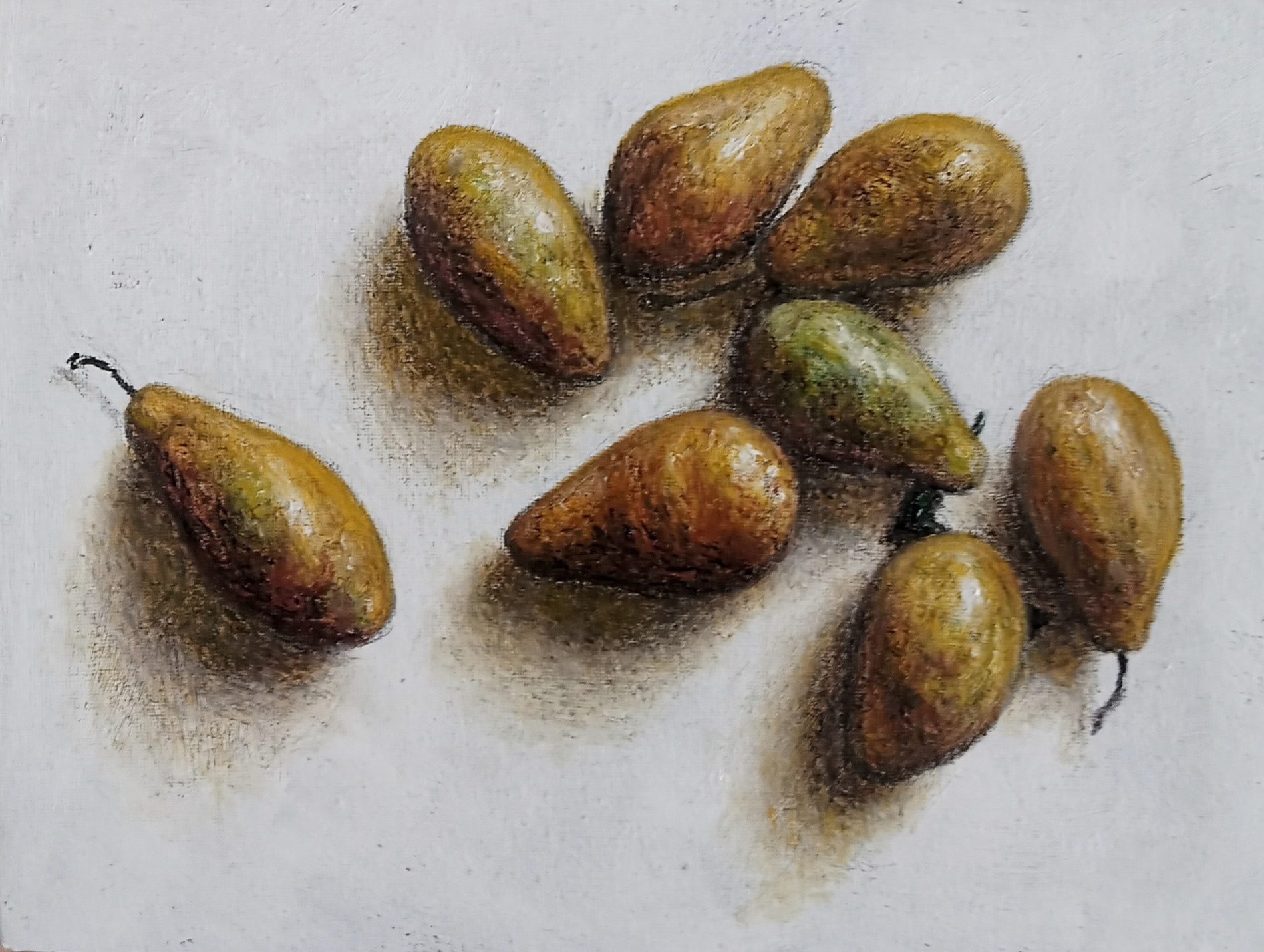 Prugne, studio a olio di Crizzo